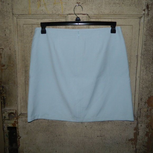 Ann Taylor Petite Blue Lined Skirt Size 16P NEW  (L-48) - Picture 3 of 5